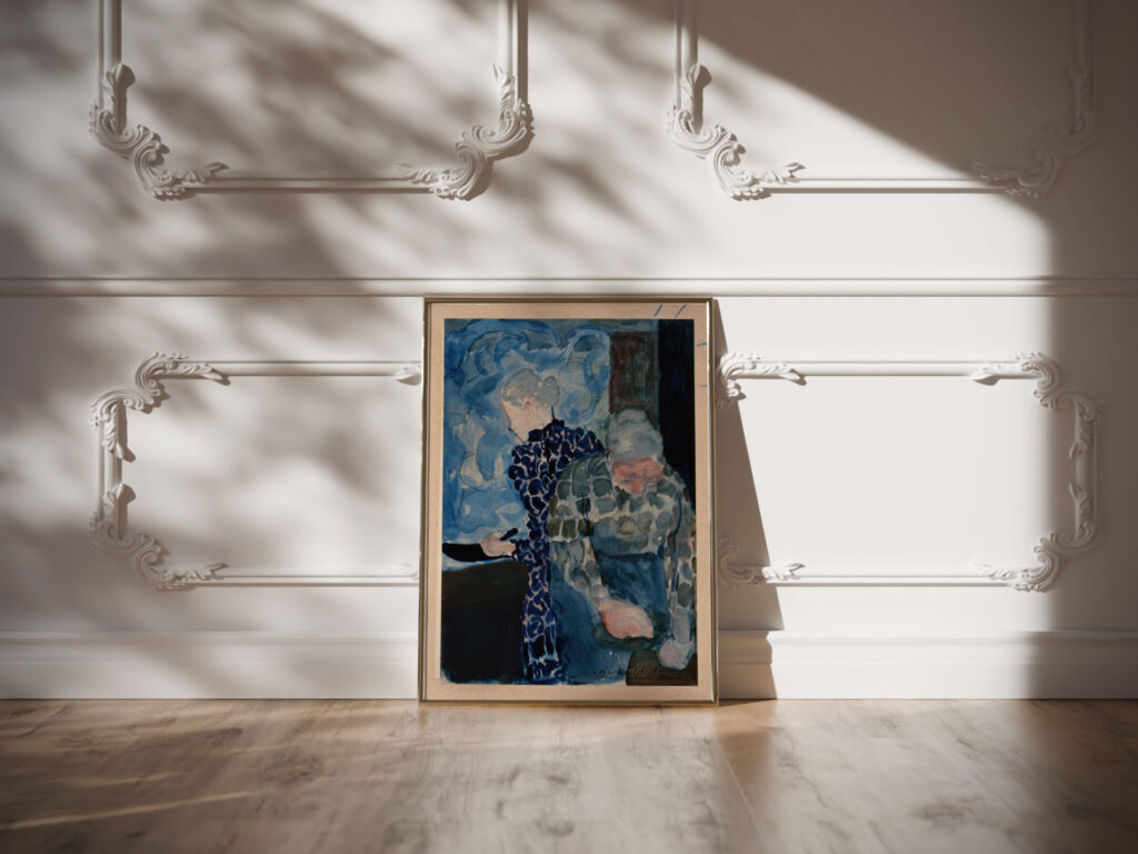 Deux Femmes dans Interieur 1892 Edouard Vuillard video mockup