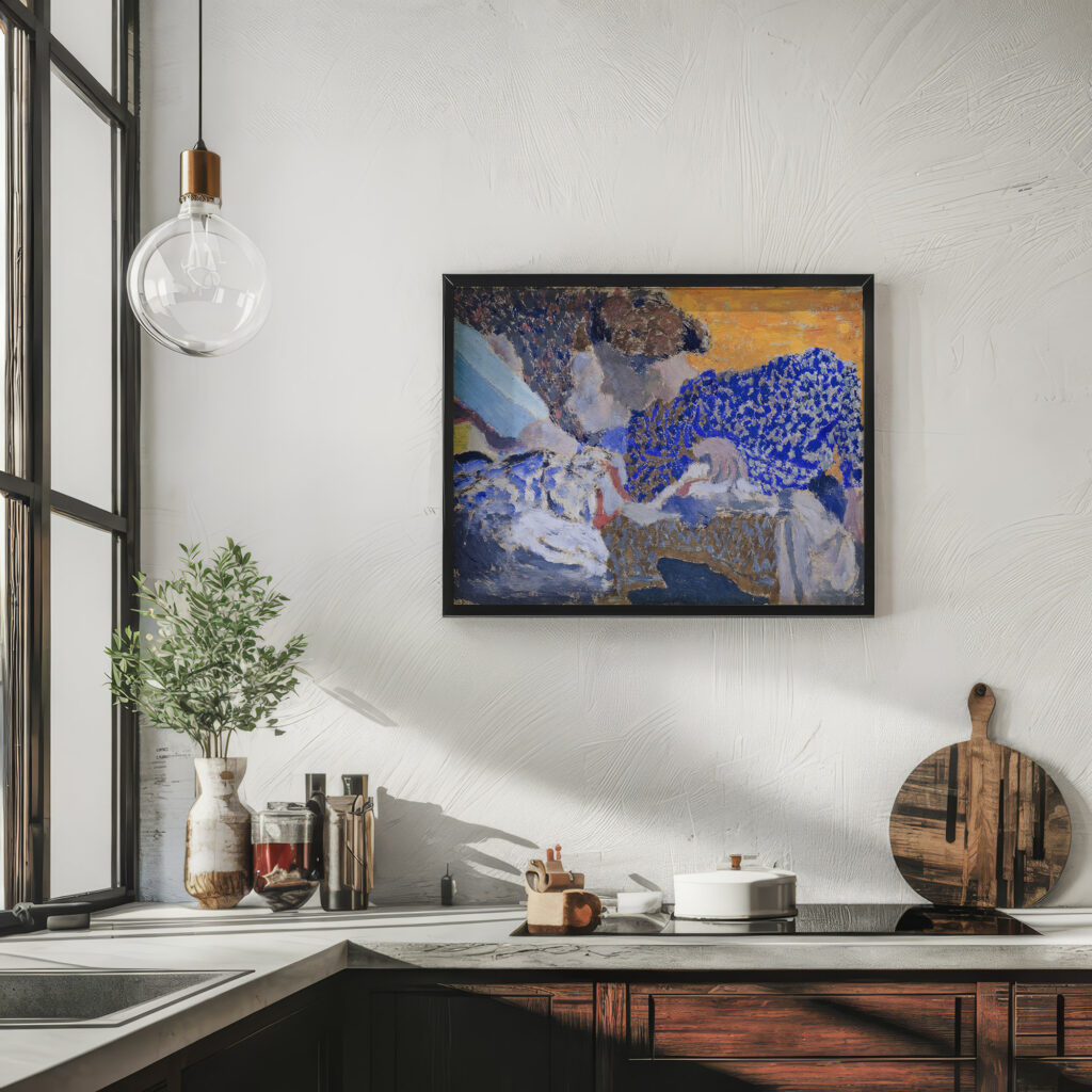 Deux ouvrieres dans latelier de couture Two Seamstresses in the Workroom 1893 Edouard Vuillard 6 mockup