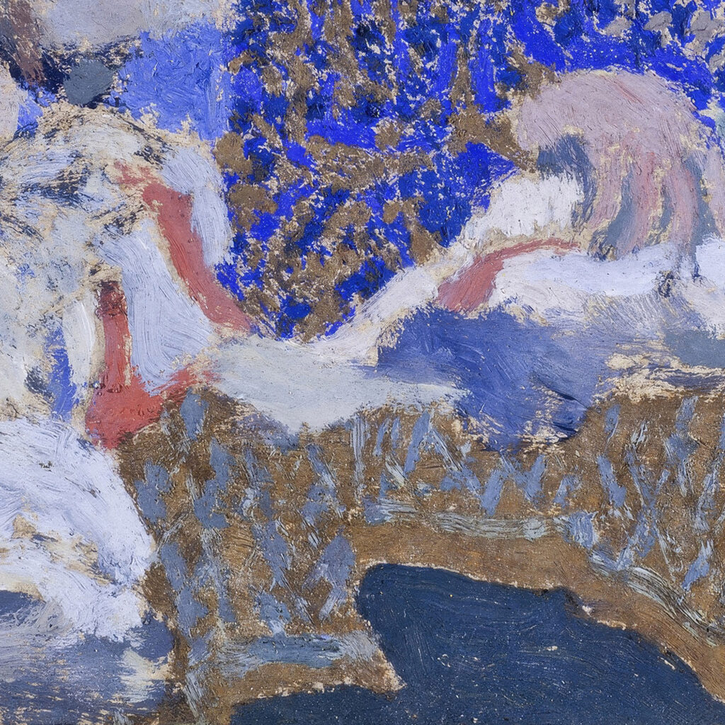 Deux ouvrieres dans latelier de couture Two Seamstresses in the Workroom 1893 Edouard Vuillard 8 mockup