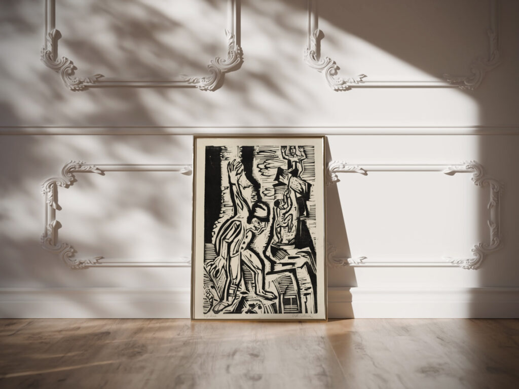 Die Bergsteiger ca 1928 Ernst Ludwig Kirchner video mockup