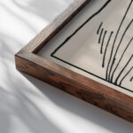 Die Brucke around 1920 Karl Wiener close up dark wood mockup