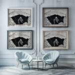 Die Brucke around 1920 Karl Wiener framed posters mockup