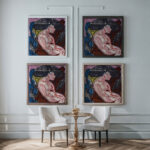 Die Geliebte 1915 Ernst Ludwig Kirchner framed posters mockup