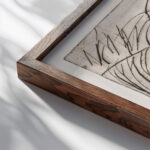 Die Hembusse 1931 Ernst Ludwig Kirchner close up dark wood mockup