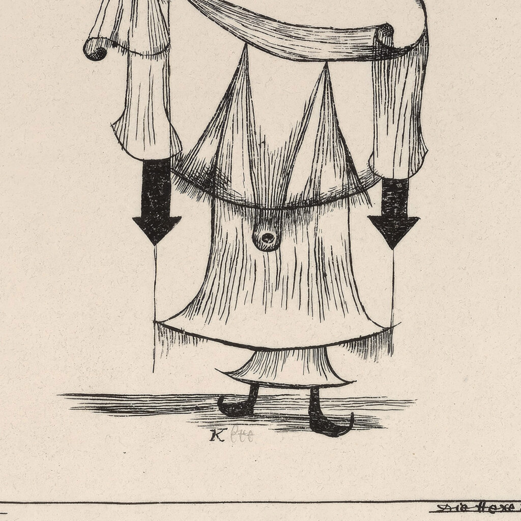 Die Hexe mit dem Kamm Witch with a Comb 1922 Paul Klee 8 mockup