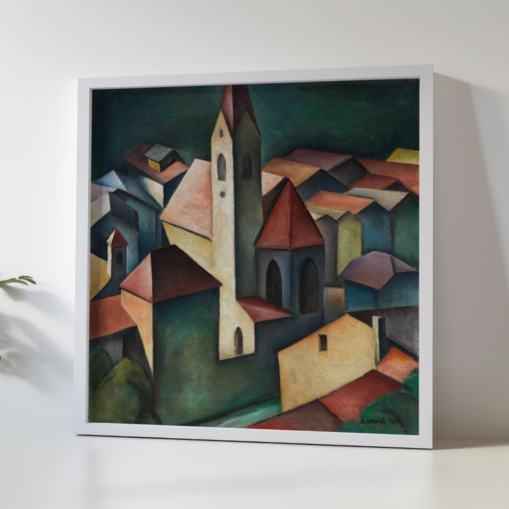 Die Kirche III St. Andreas in Klausen Sudtirol 1920 Alexander Kanoldt 5 mockup