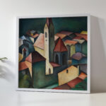 Die Kirche III St. Andreas in Klausen Sudtirol 1920 Alexander Kanoldt 5 mockup