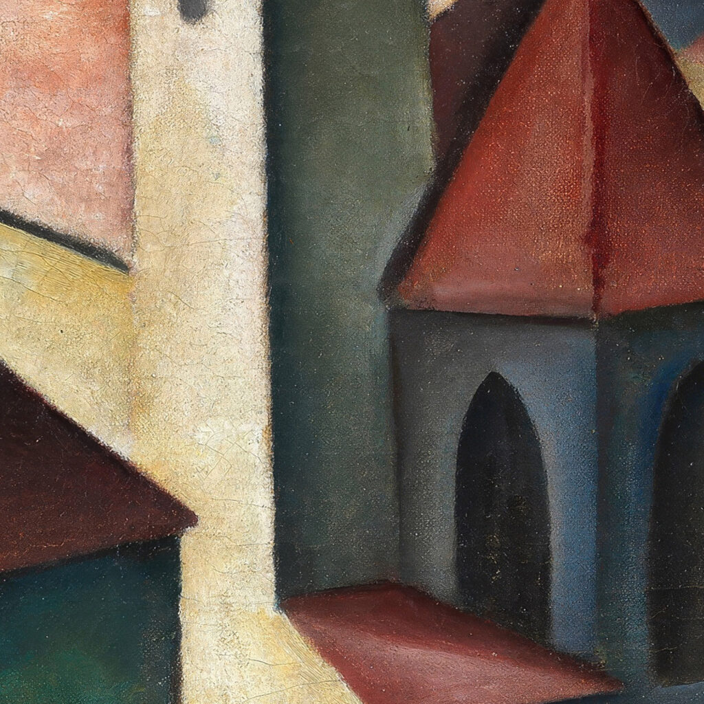 Die Kirche III St. Andreas in Klausen Sudtirol 1920 Alexander Kanoldt 8 mockup