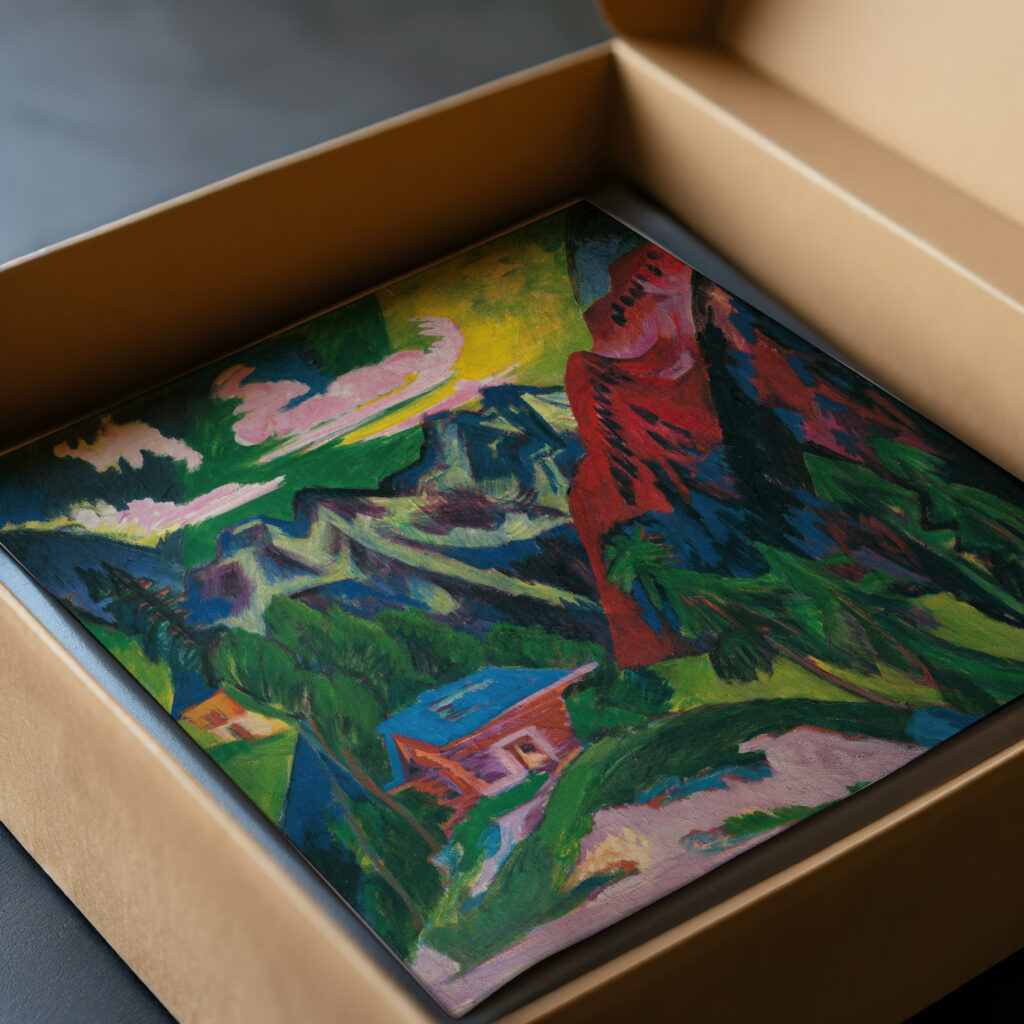 Die Klosterser Berge 1923 Ernst Ludwig Kirchner video mockup