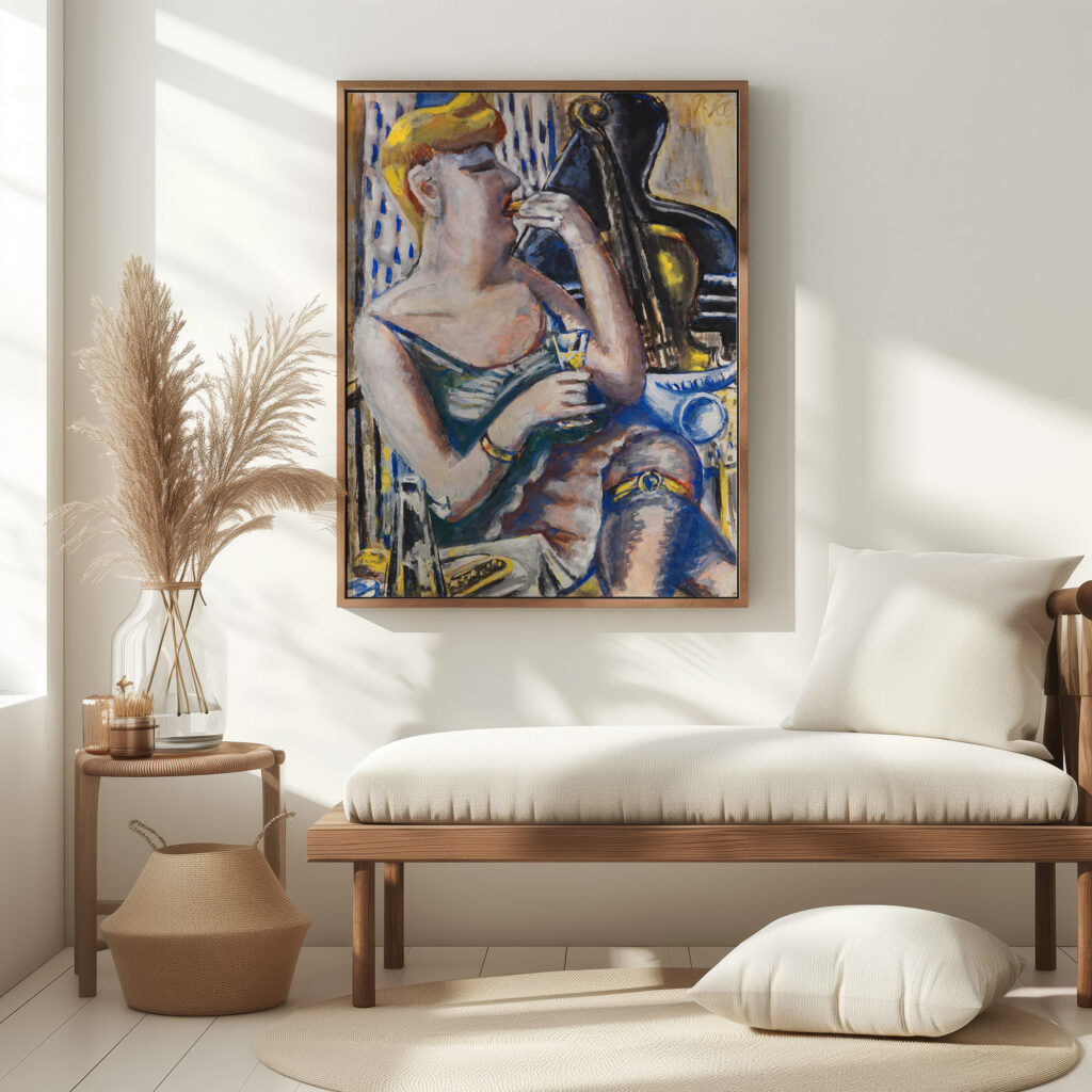 Die Musikantin in der Pause Essende Damenkapelle 1944 Paul Kleinschmidt 5 mockup