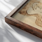 Die Verbindung 1929 Ernst Ludwig Kirchner close up dark wood mockup