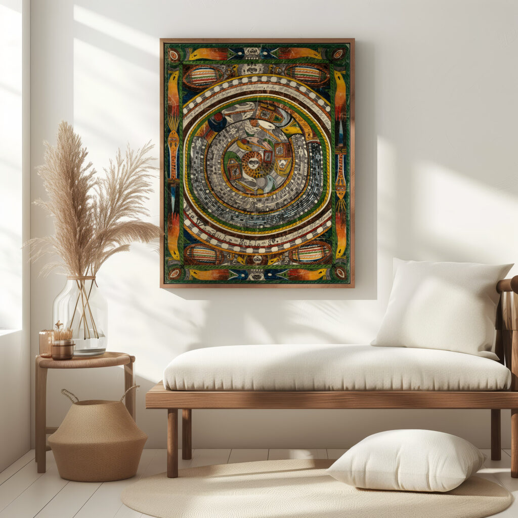 Die WanduhrSchlange. Ein Zohohrn Stund lang 1916 Adolf Wolfli 5 mockup