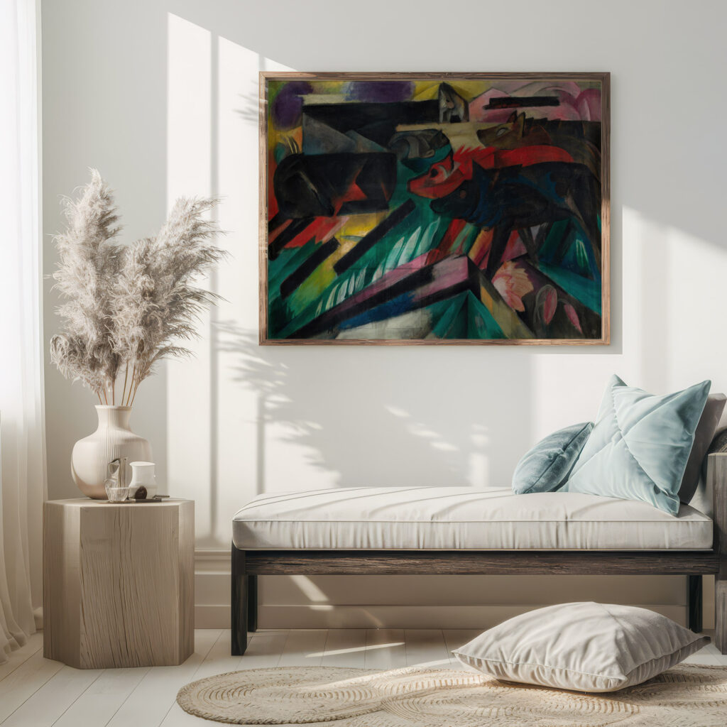 Die Wolfe Balkankrieg The Wolves Balkan War 1913 Franz Marc 5 mockup