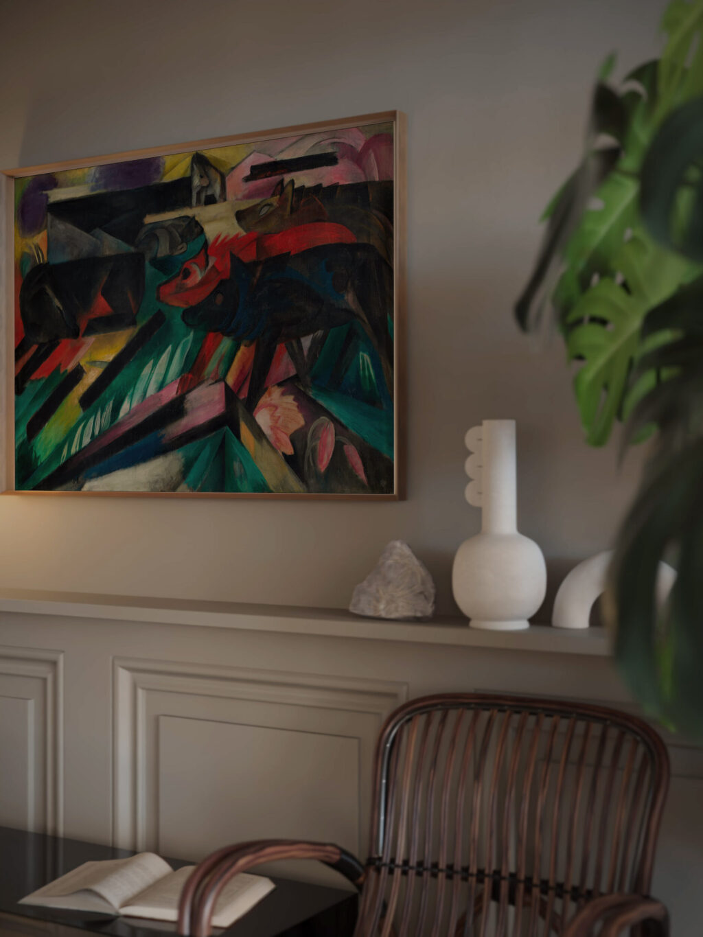 Die Wolfe Balkankrieg The Wolves Balkan War 1913 Franz Marc video mockup