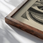 Die Zeichen 1919 20 Otto Freundlich 1 close up dark wood mockup