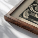 Die Zeichen 1919 20 Otto Freundlich 4 close up dark wood mockup