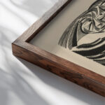 Die Zeichen 1919 20 Otto Freundlich close up dark wood mockup Die Zeichen 1919 20 Otto Freundlich close up dark wood mockup