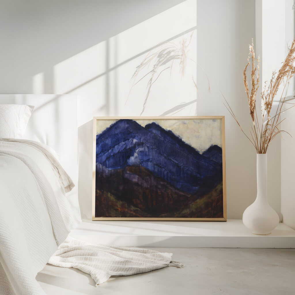 Die blauen Berge ca 1912 Christian Rohlfs 4 mockup