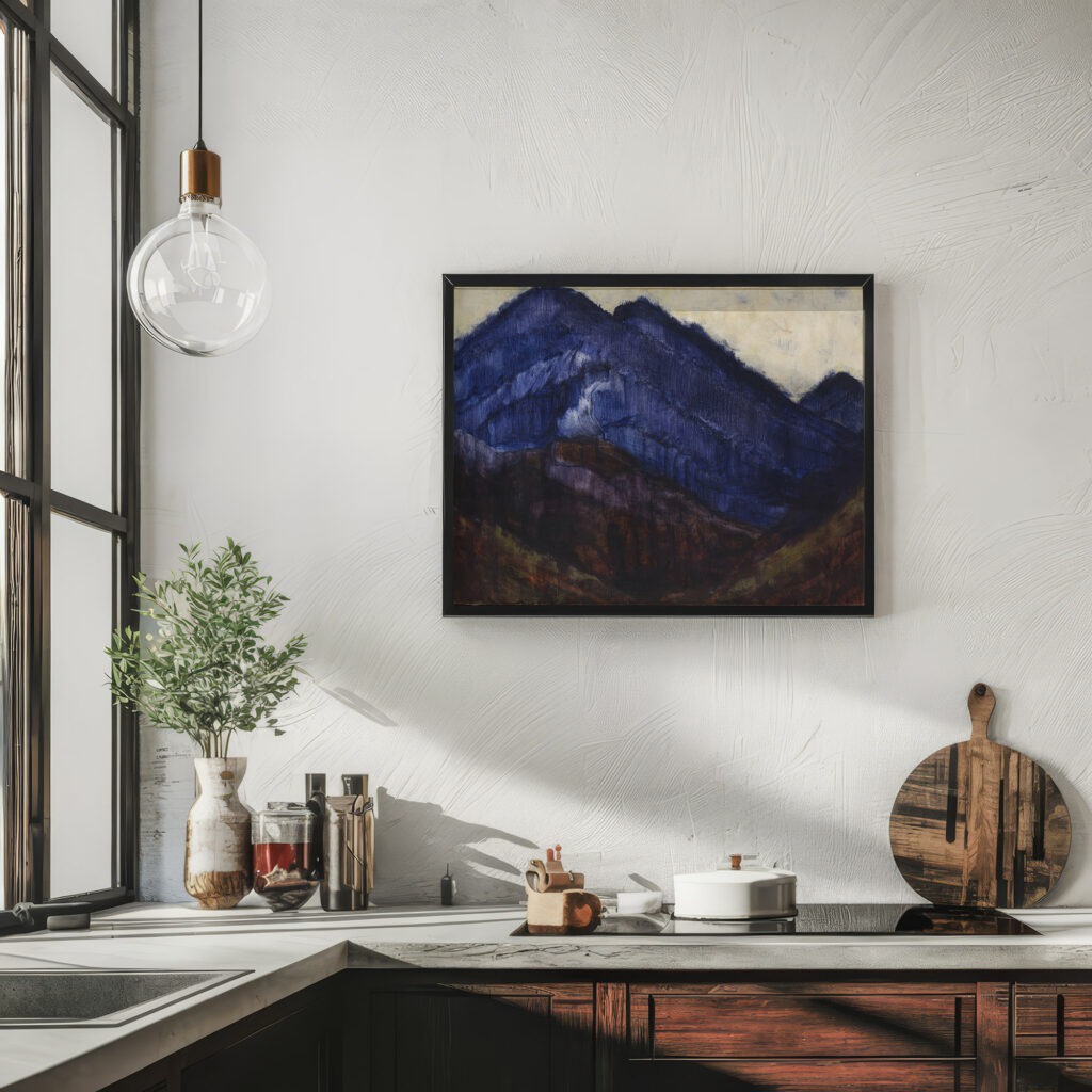 Die blauen Berge ca 1912 Christian Rohlfs 6 mockup