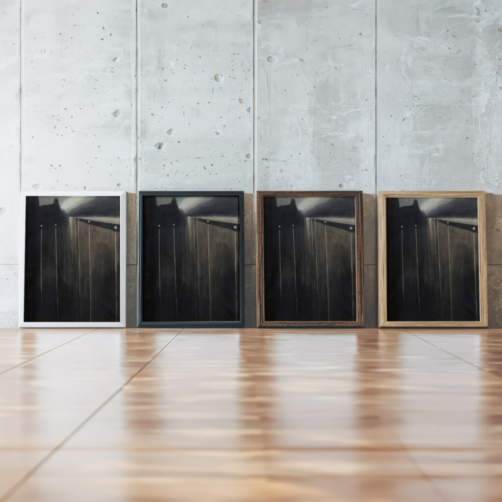 Digue Dostende Aux Reverberes 1908 Leon Spilliaert framed posters mockup