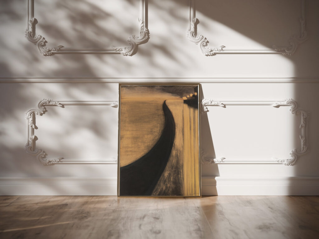 Digue et lumieres dOstende 1909 Leon Spilliaert video mockup