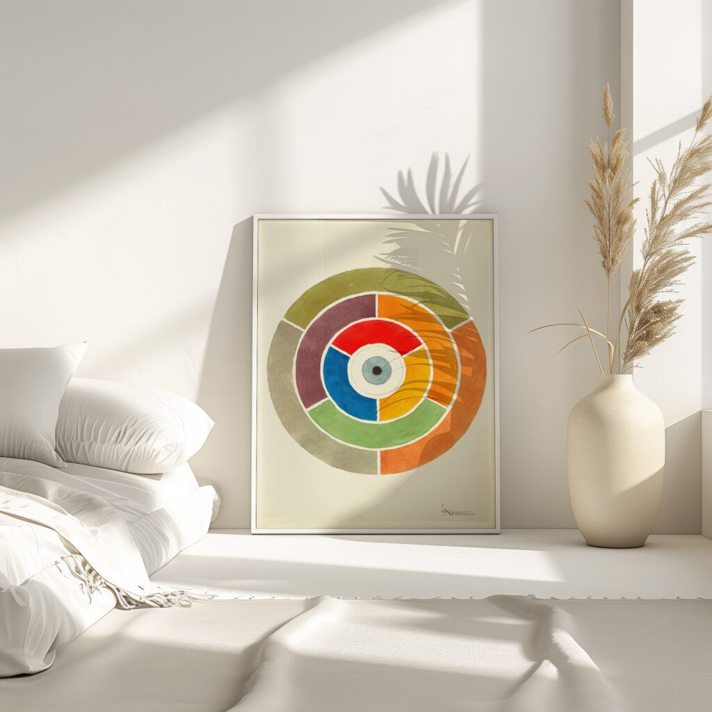 Disc Showing Primary Secondary and Tertiary Colors ca 1900 Elizabeth A. Nedwill 4 mockup