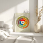 Disc Showing Primary Secondary and Tertiary Colors ca 1900 Elizabeth A. Nedwill 4 mockup