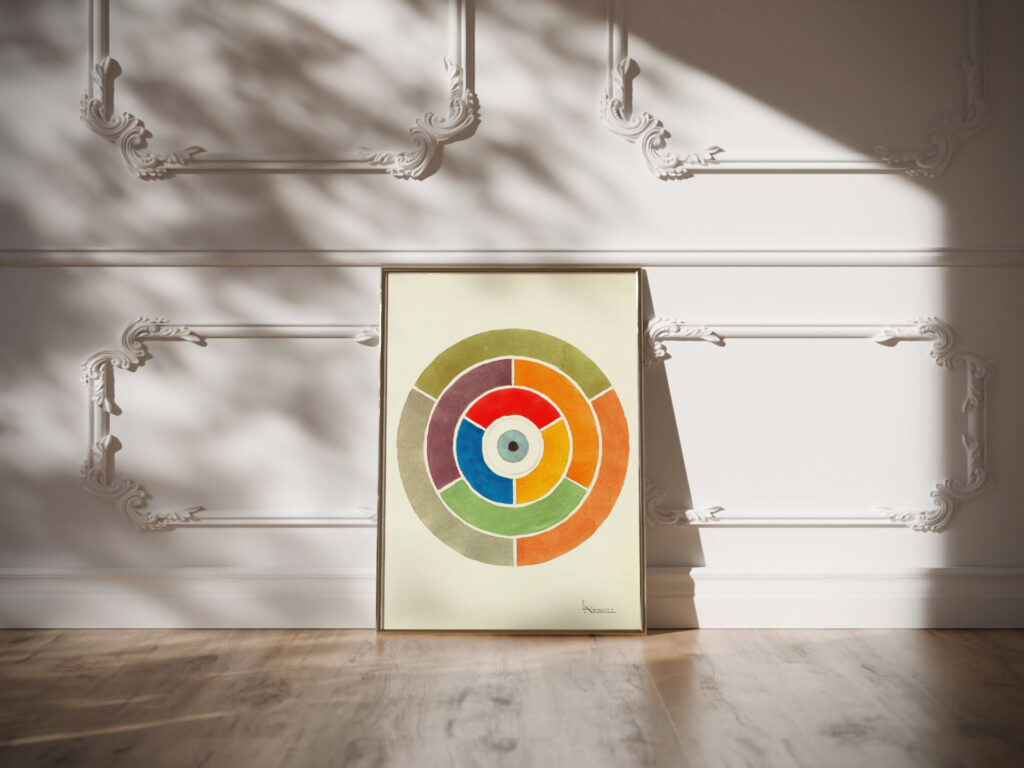 Disc Showing Primary Secondary and Tertiary Colors ca 1900 Elizabeth A. Nedwill video mockup