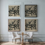 Dom v zahrade 1924–1928 Konstantin Bauer framed posters mockup