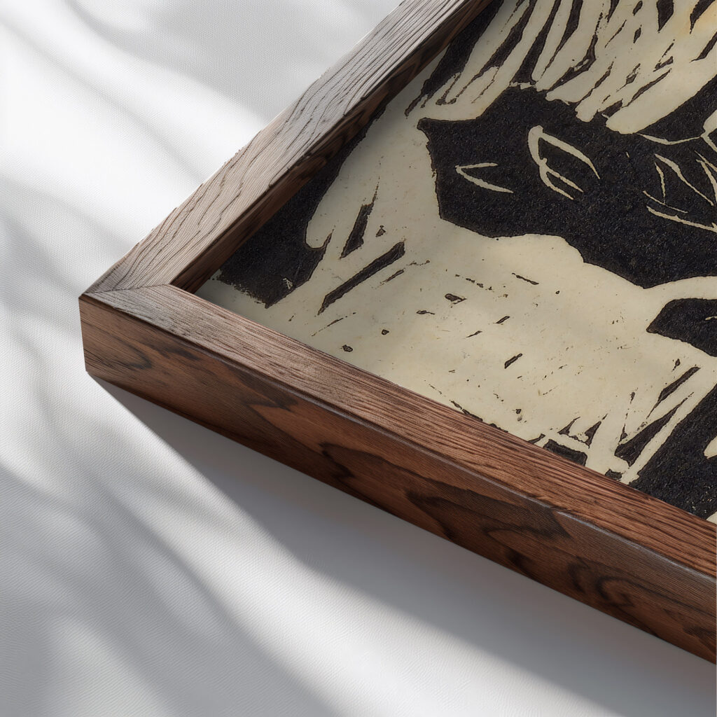 Dorf Anny Dollschein close up dark wood mockup