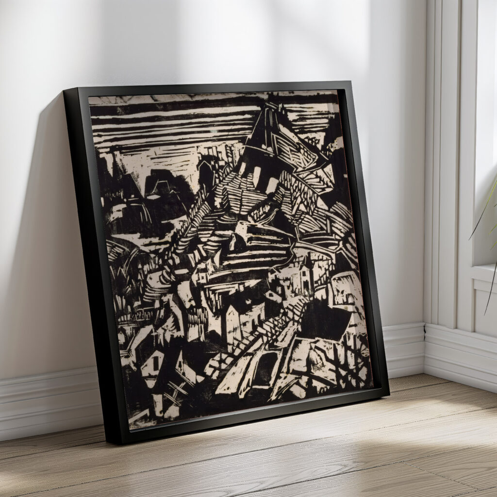 Dorf im Tessin 1925 Albert Muller 4 mockup