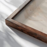 Dornberger piirtaa. 1886 88 Ranskan matkalla. Merk. oik. Dornberger 1886 1888 Eero Jarnefelt close up dark wood mockup