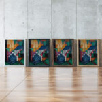 Dorp Village circa 1912 1914 Jacoba van Heemskerck framed posters mockup