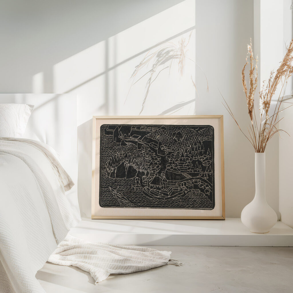 Dorpsgezicht aan de kust 1906 Reijer Stolk 4 mockup