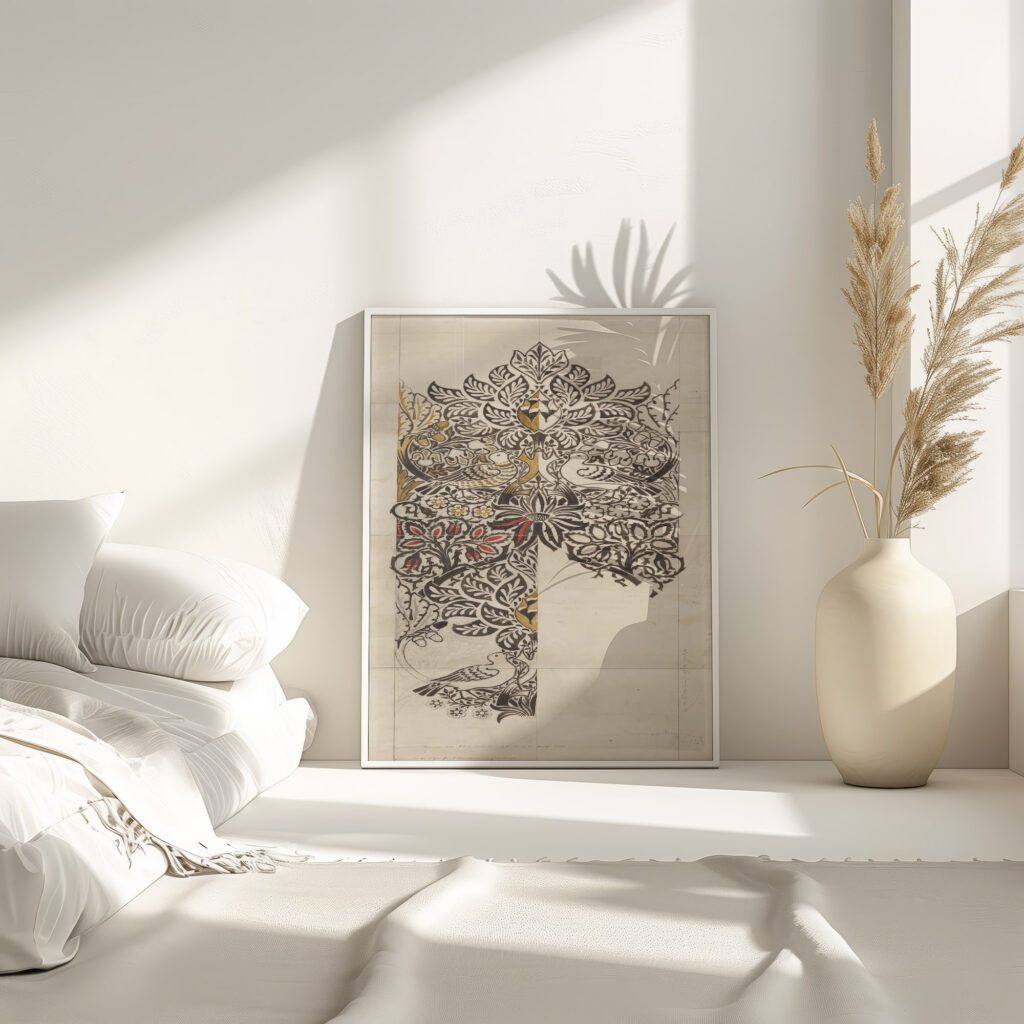 Dove and Rose 1879 William Morris 4 mockup