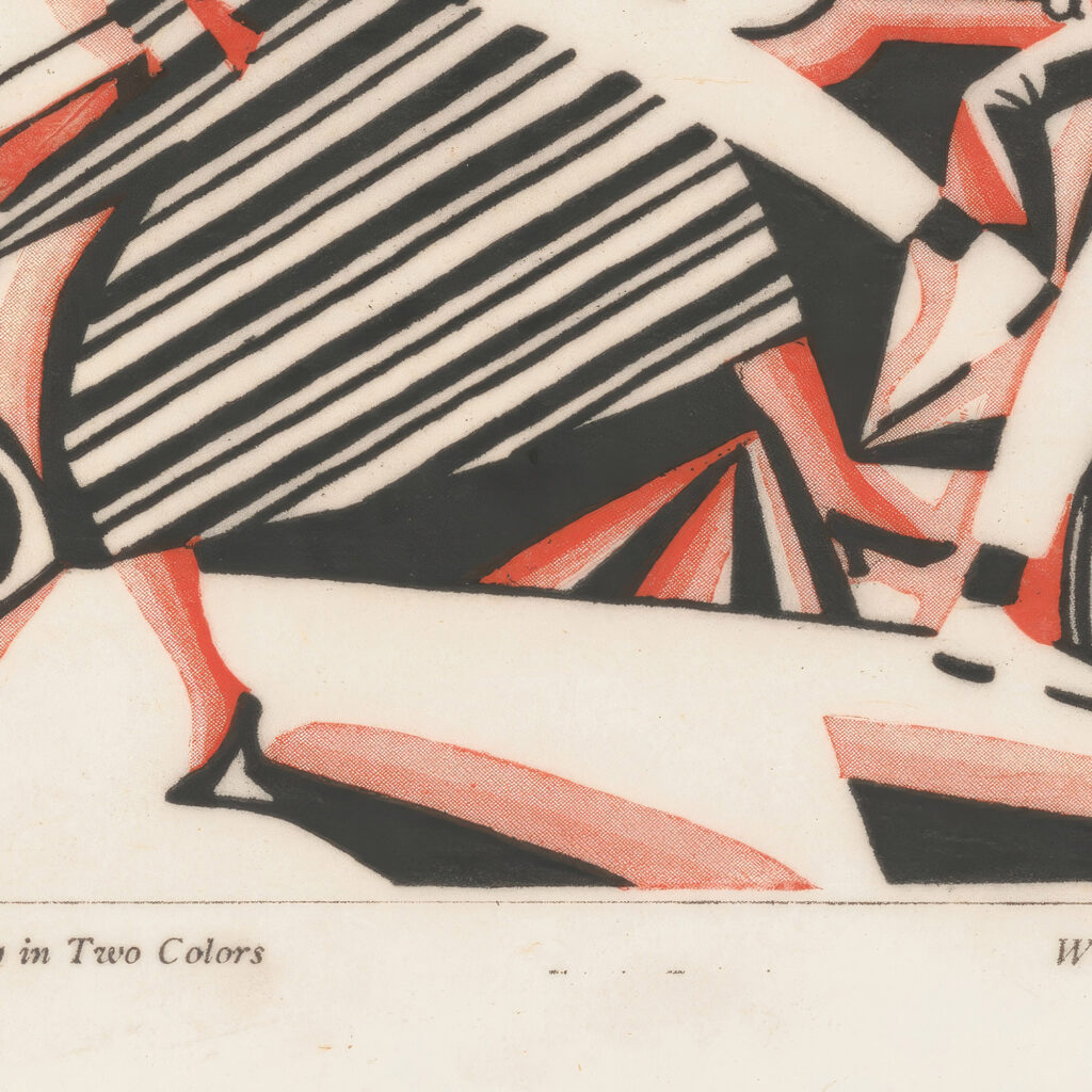 Drawing in two colors 1915 Winold Reiss 8 mockup