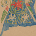 Drawing of an ornament with a motif of dragons and vines 1890 Stanislaw Wyspianski 8 mockup