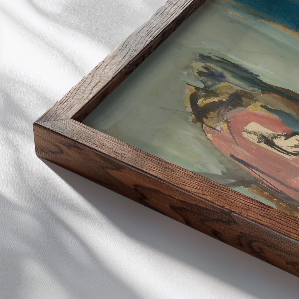 Dream Jan Novak close up dark wood mockup