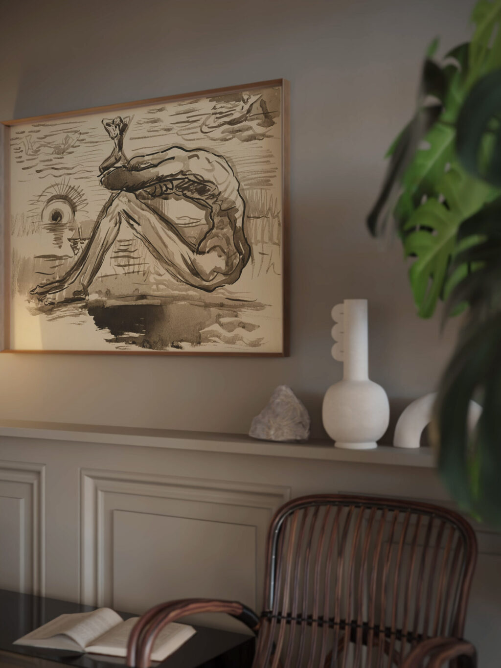 Dream Study 1935 Arnold Peter Weisz Kubincan video mockup