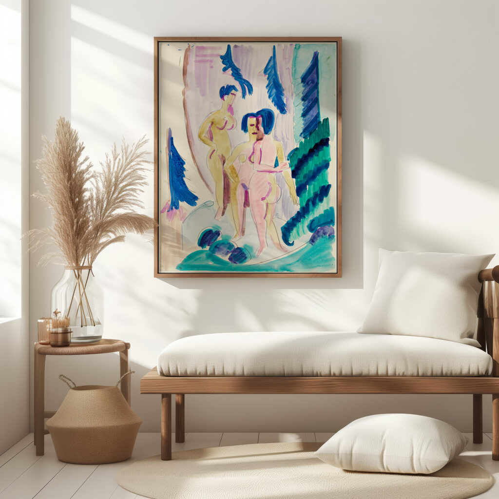 Drei Akte im Bergwald ca 1928 Ernst Ludwig Kirchner 5 mockup