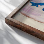 Drei Akte im Bergwald ca 1928 Ernst Ludwig Kirchner close up dark wood mockup