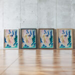 Drei Akte im Bergwald ca 1928 Ernst Ludwig Kirchner framed posters mockup