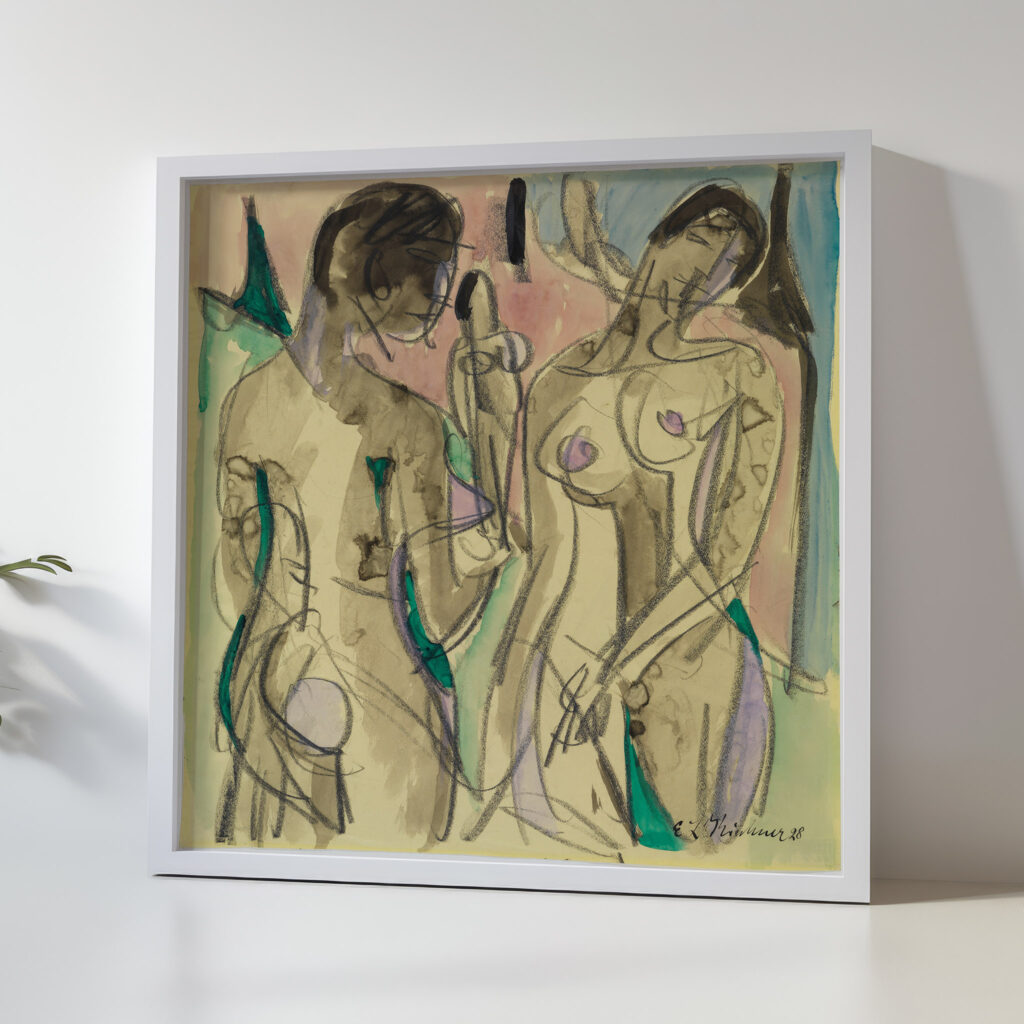Drei Akte im Wald 1928 Ernst Ludwig Kirchner 5 mockup