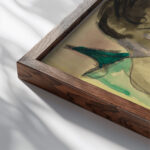 Drei Akte im Wald 1928 Ernst Ludwig Kirchner close up dark wood mockup