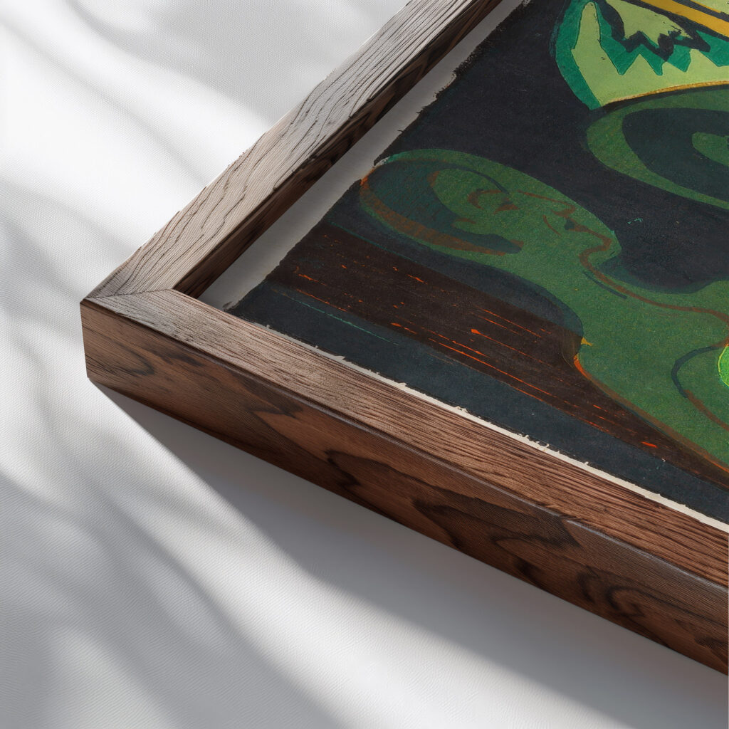 Drei Akte im Walde 1933 Ernst Ludwig Kirchner 1 close up dark wood mockup