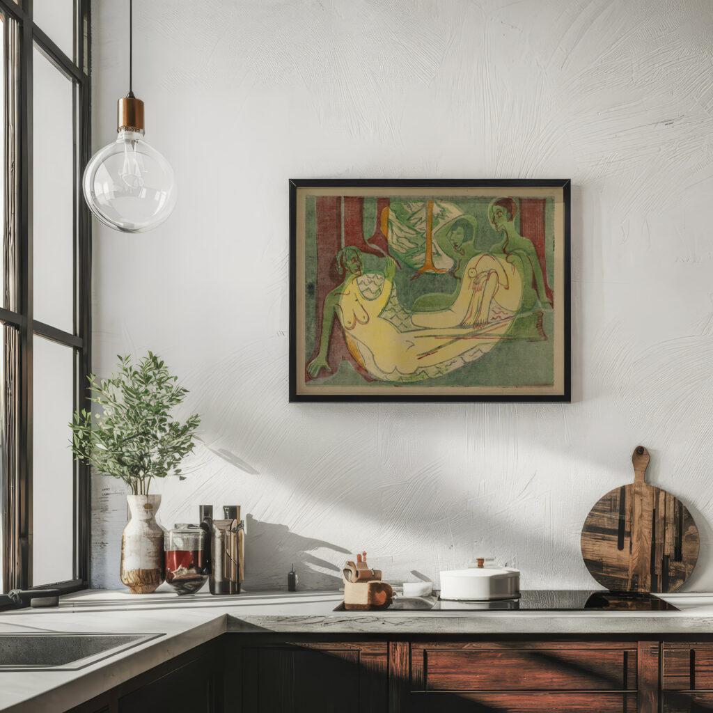 Drei Akte im Walde 1933 Ernst Ludwig Kirchner 6 mockup