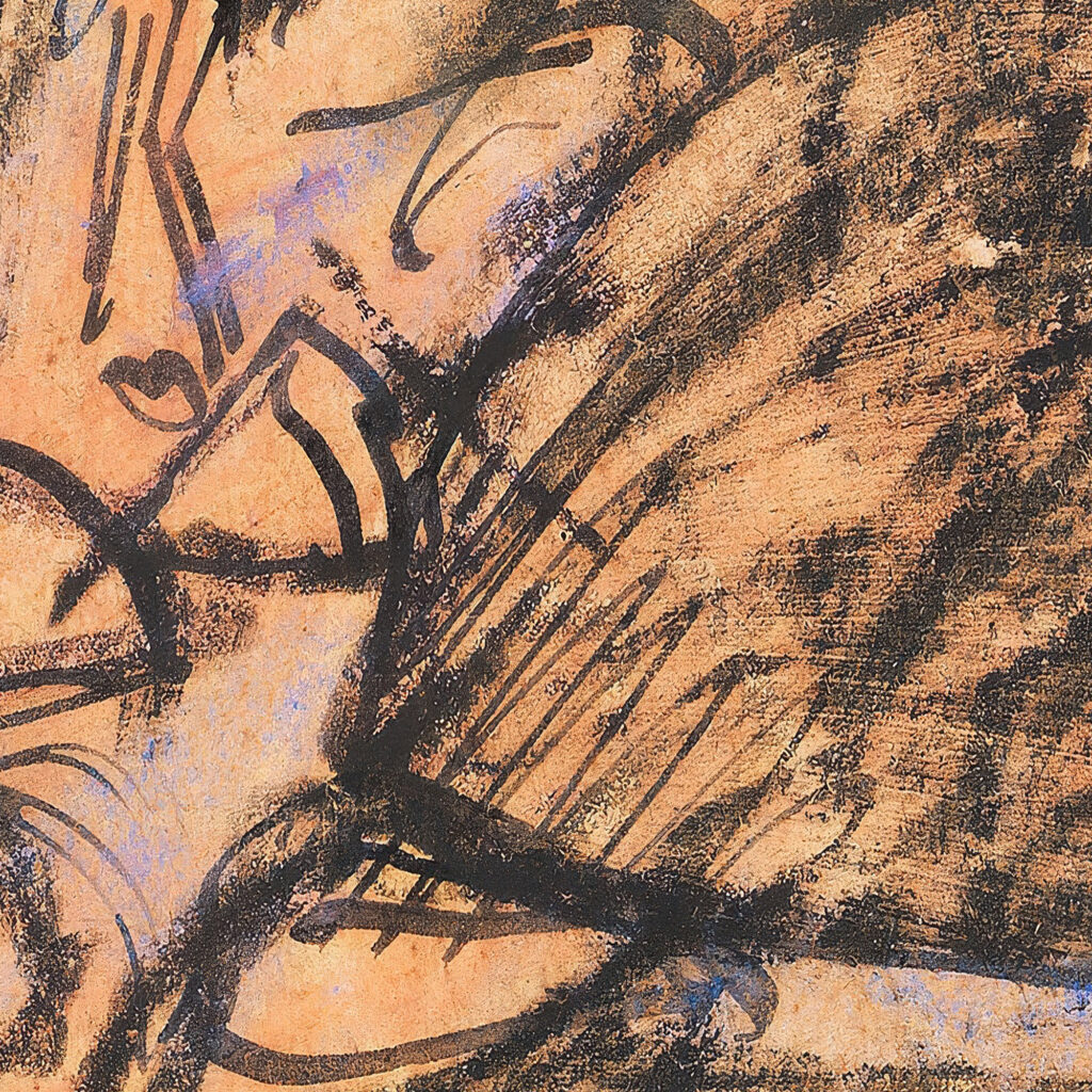 Drei Figuren auf Fehmarn Postkarte 1914 Ernst Ludwig Kirchner 8 mockup