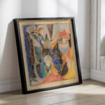 Drei Figuren in Landschaft 1920 Adolf Holzel 4 mockup