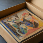 Drei Figuren in Landschaft 1920 Adolf Holzel video mockup