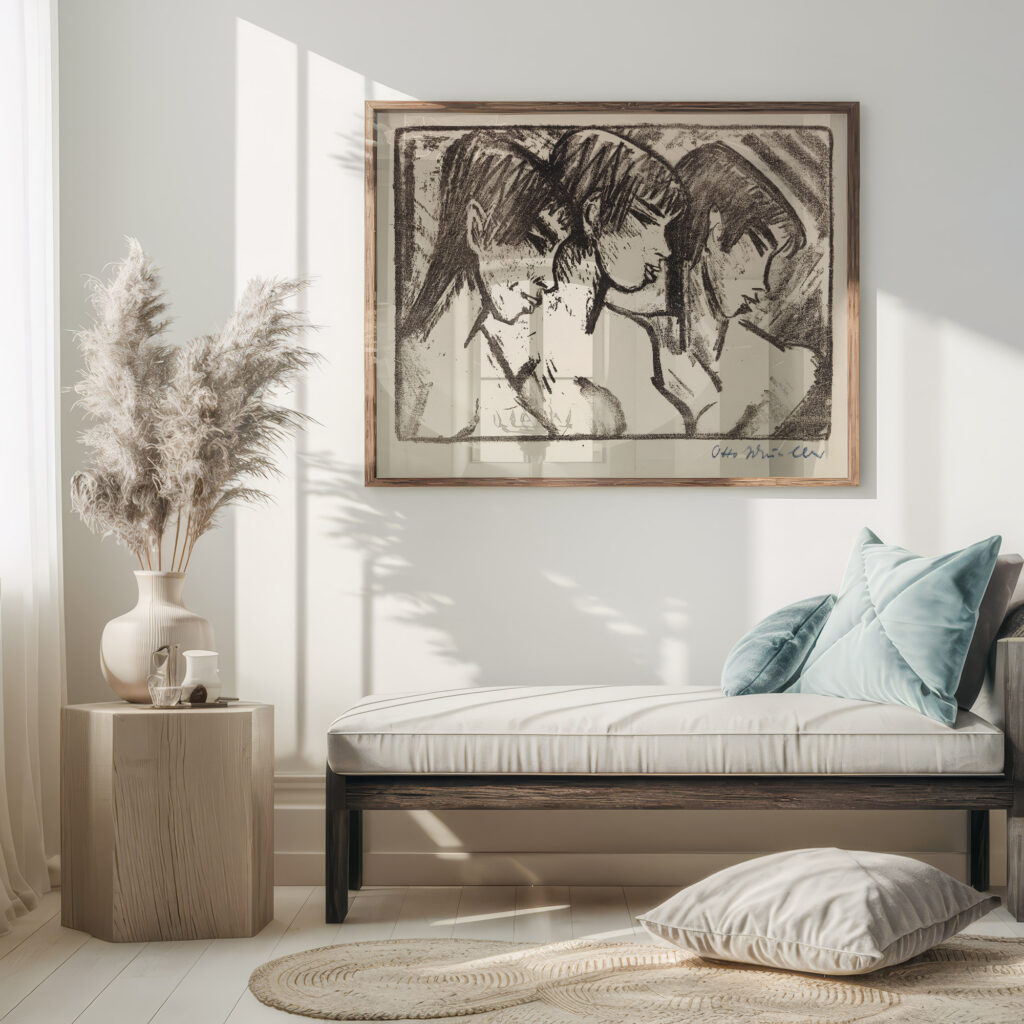 Drei Madchen im Profil 1921 Otto Mueller 5 mockup